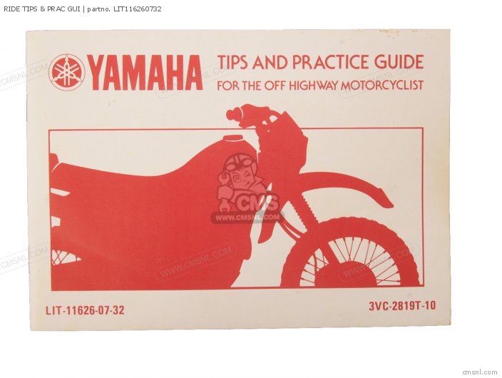 Yamaha RIDE TIPS & PRAC GUI LIT116260732