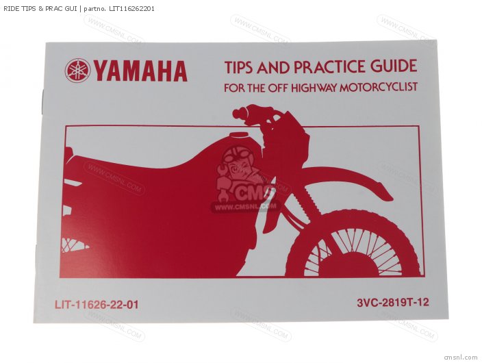 Yamaha RIDE TIPS & PRAC GUI LIT116262201