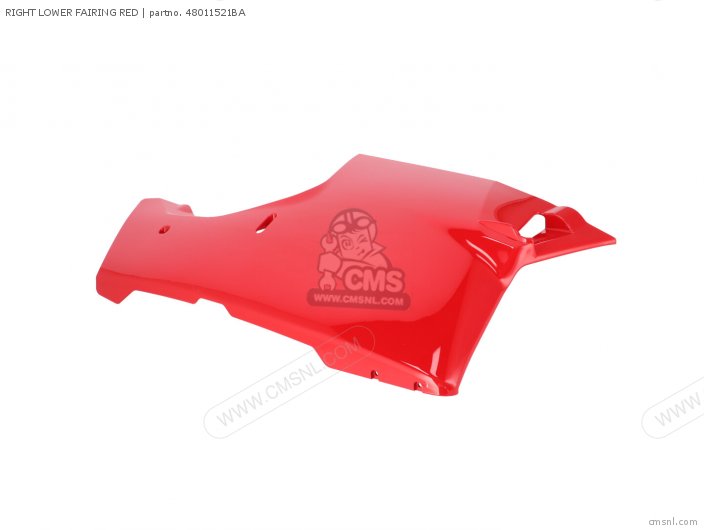 Ducati RIGHT LOWER FAIRING RED 48011521BA