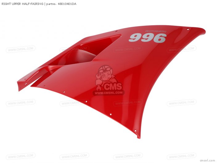 Ducati RIGHT UPPER HALF-FAIRING 48010401DA