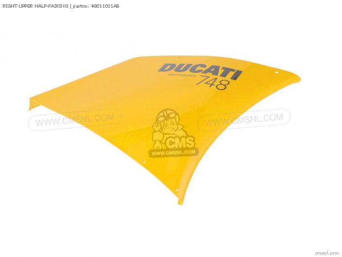 Ducati RIGHT UPPER HALF-FAIRING 48011011AB