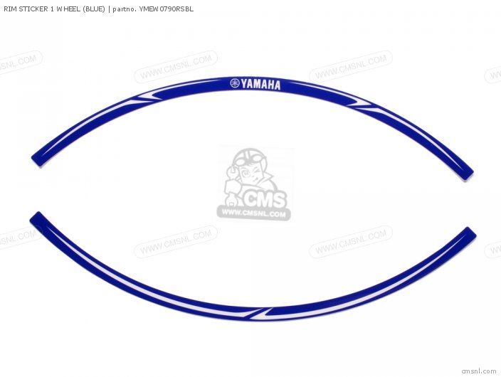 Yamaha RIM STICKER 1 WHEEL (BLUE) YMEW0790RSBL