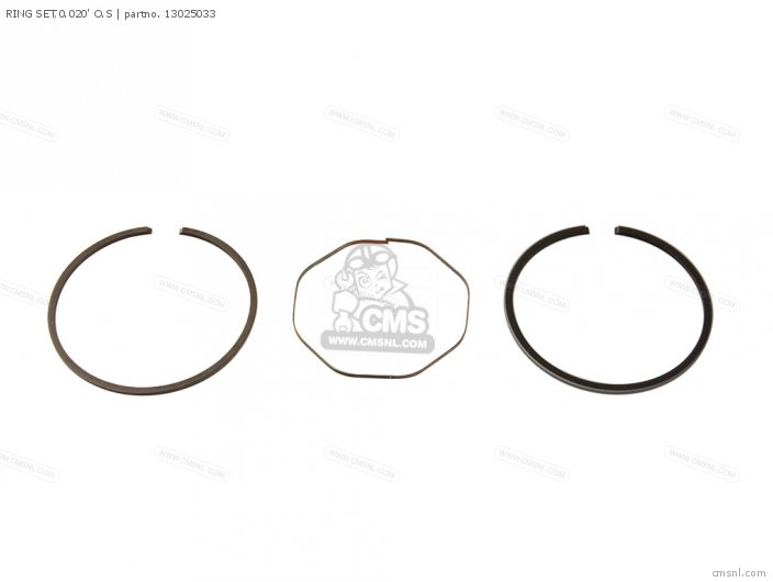 Kawasaki RING SET,0.020' O.S 13025033 Kawasaki RING SET,0.020' O.S 13025033