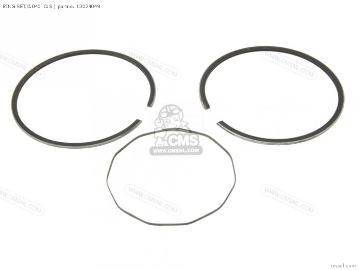 Kawasaki RING SET,0.040' O.S 13024049 Kawasaki RING SET,0.040' O.S 13024049
