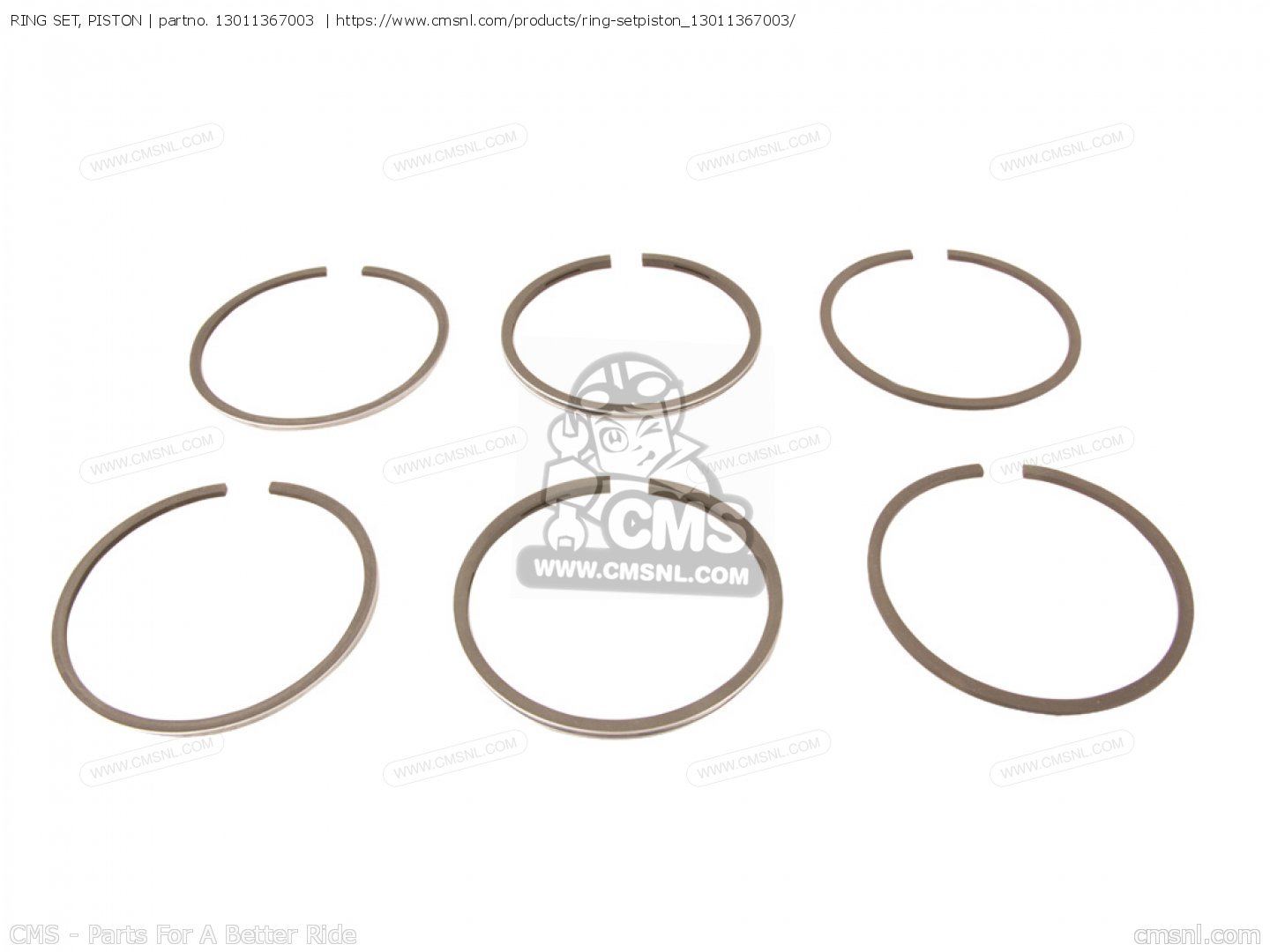 13011367003 Ring Set, Piston Honda buy the 13011367003 at CMSNL