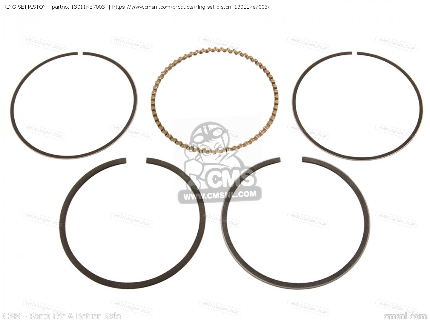 RING SET,PISTON for VF400F 1983 (D) order at CMSNL