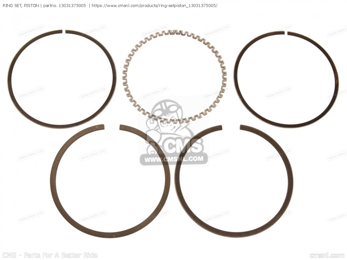 RING SET, PISTON for CL450 SCRAMBLER 1968 K0 USA order at CMSNL