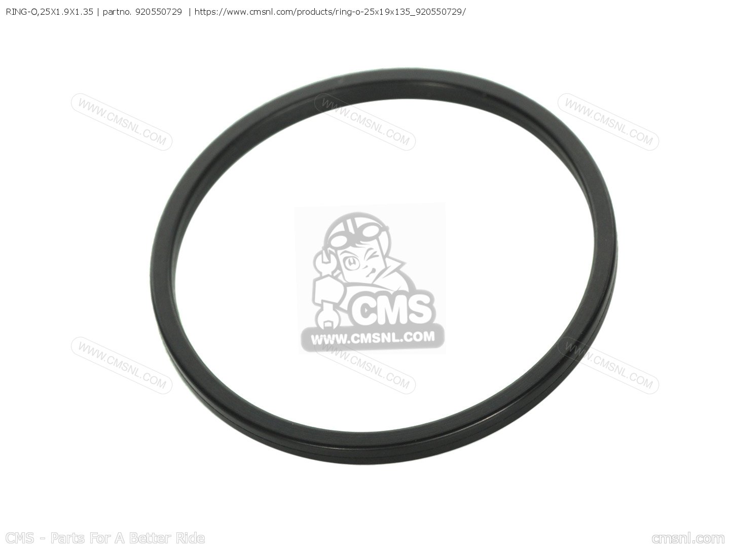 920550729: RING-O,25X1.9X1.35 Kawasaki - buy the 92055-0729 at CMSNL