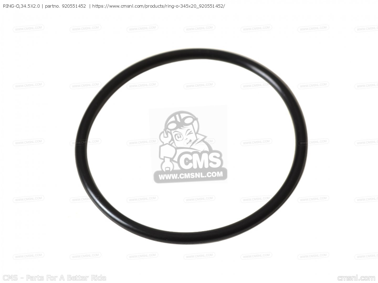 920551452: RING-O,34.5X2.0 Kawasaki - buy the 92055-1452 at