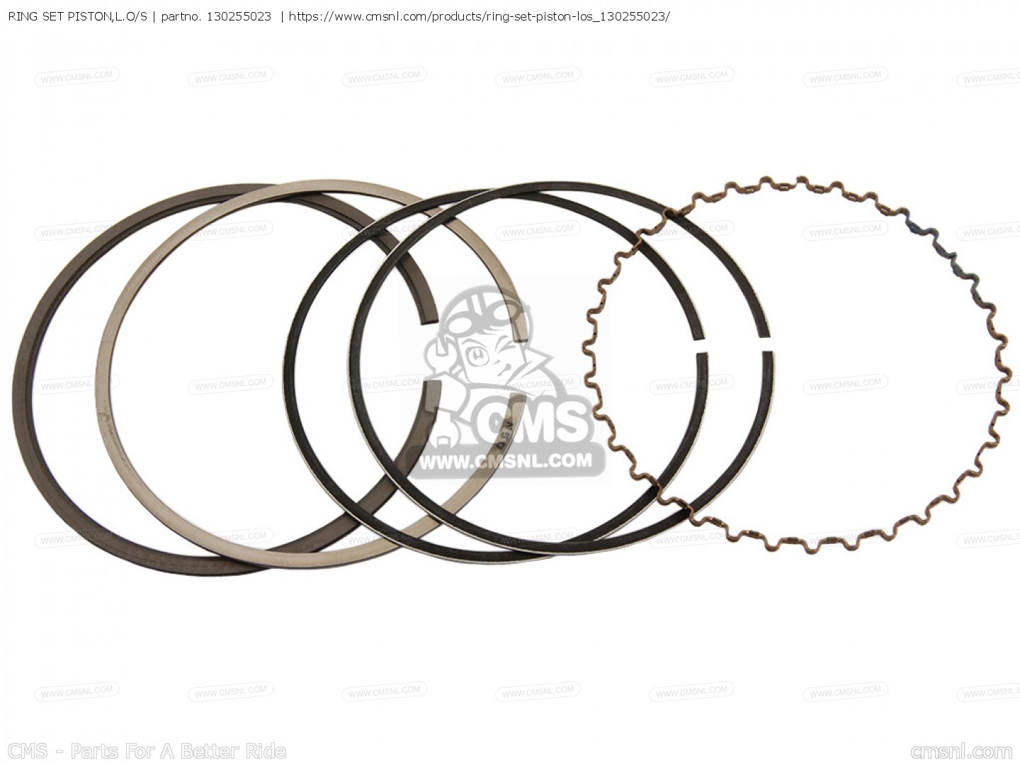 RING-SET-PISTON L,O/S for Kawasaki - order at CMSNL
