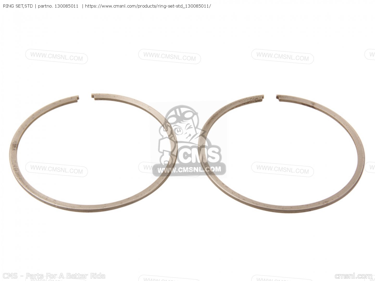 130085011: RING-SET-PISTON,STD Kawasaki - buy the 13008-5011