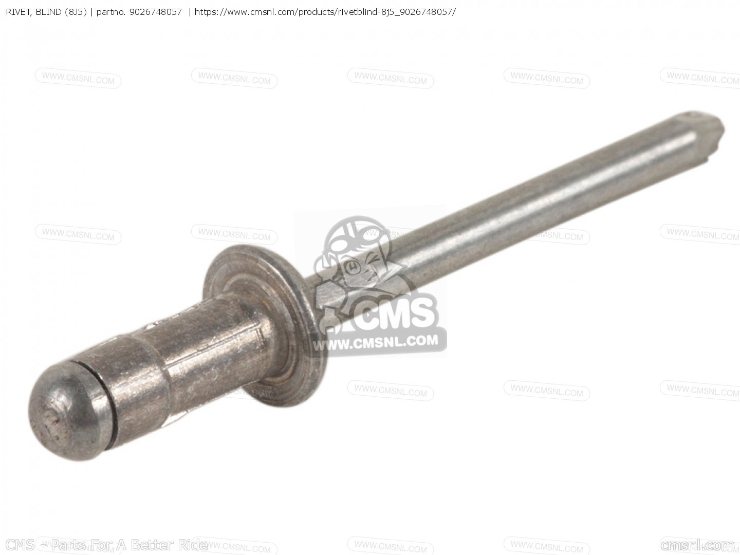RIVET, BLIND (8J5) for Yamaha - order at CMSNL