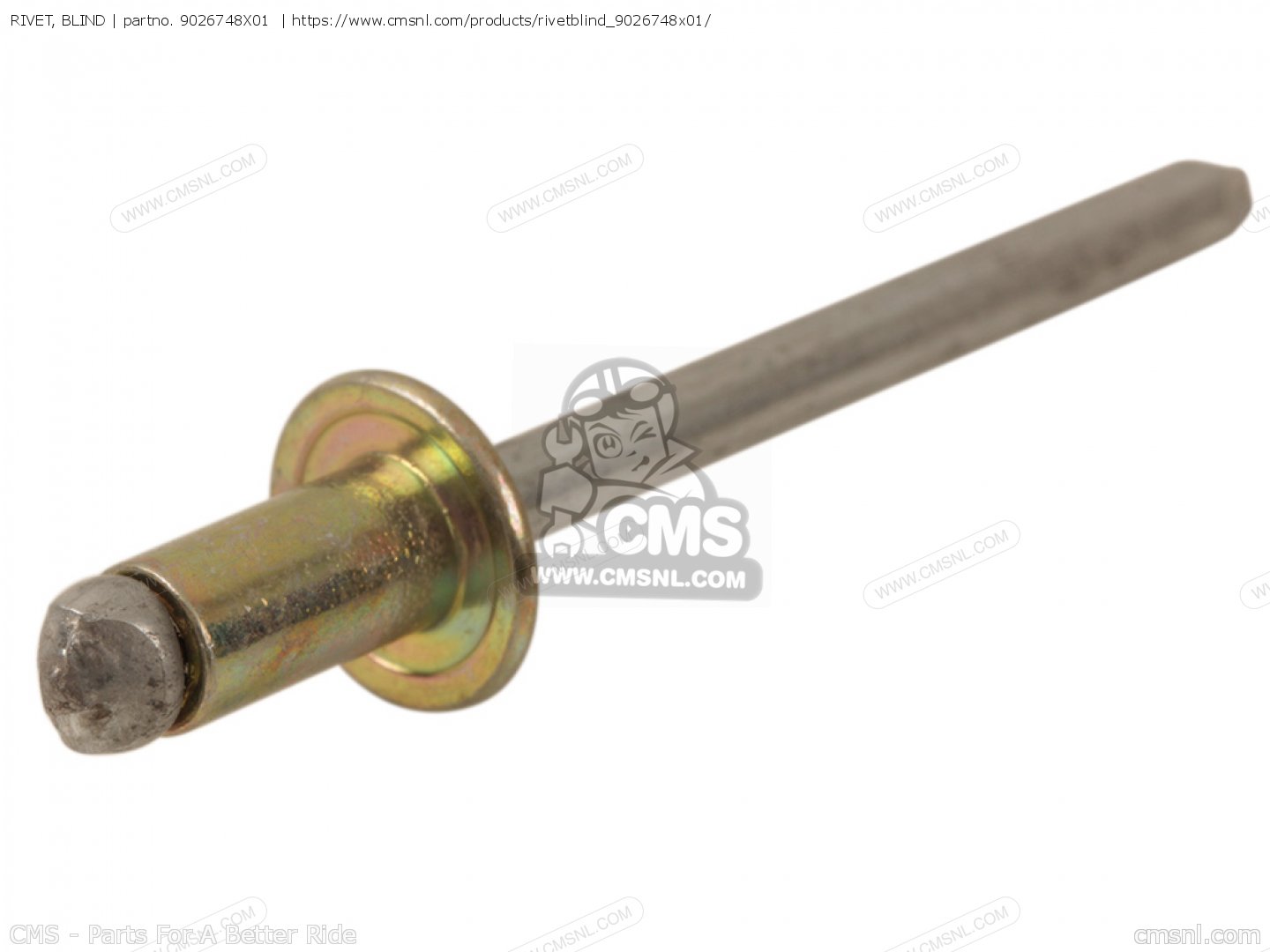 9026748X01: RIVET, BLIND Yamaha - buy the 90267-48X01-00 at CMSNL