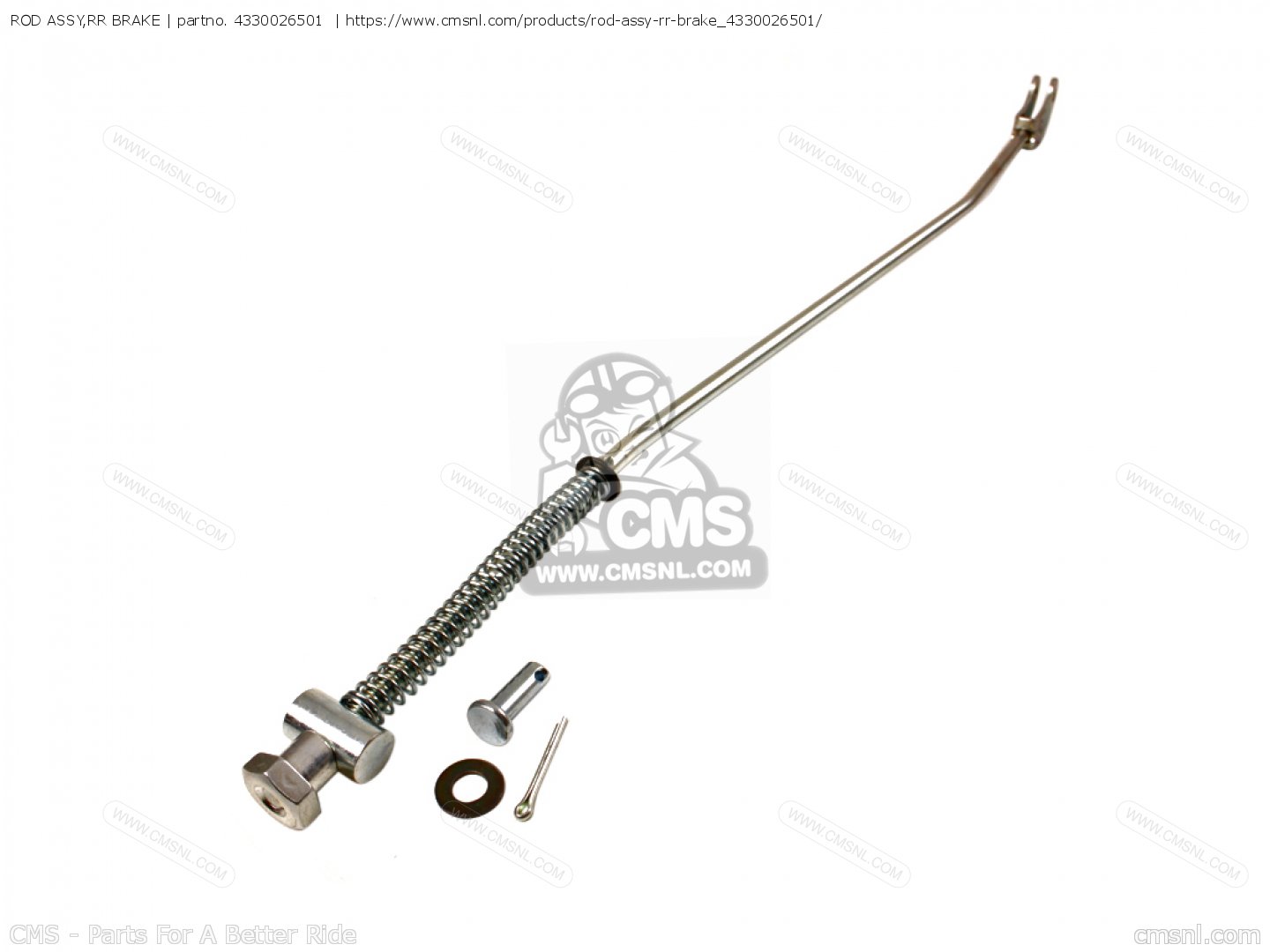 4330026501: Rod Assy,rr Brake Suzuki - buy the 43300-26501 at CMSNL