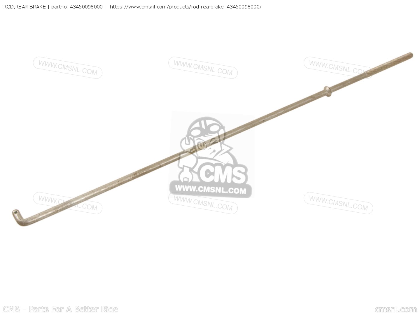 43450098000: Rod,rear.brake Honda - buy the 43450-098-000 at CMSNL