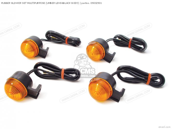 Takegawa RUBBER BLINKER SET MULTIPURPOSE (UMBER LENS&BLACK BODY) 09032901