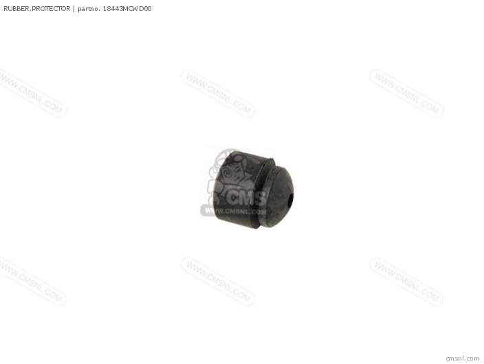 Honda RUBBER,PROTECTOR 18443MCWD00 Honda RUBBER,PROTECTOR 18443MCWD00