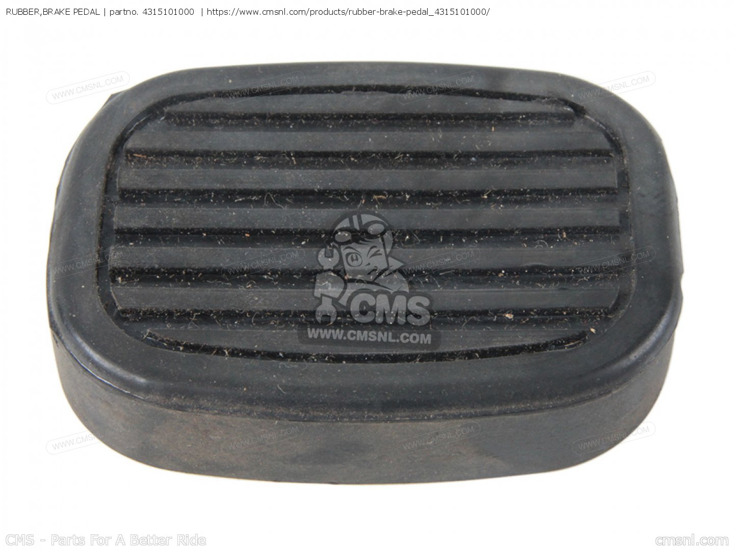 RUBBER,BRAKE PEDAL for K10 K11 K15 1968 USA (E03) order at CMSNL
