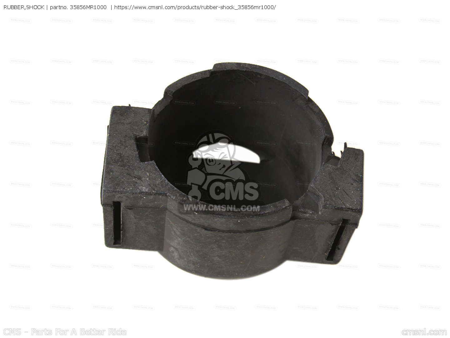35856MR1000: RUBBER,SHOCK Honda - buy the 35856-MR1-000 at CMSNL
