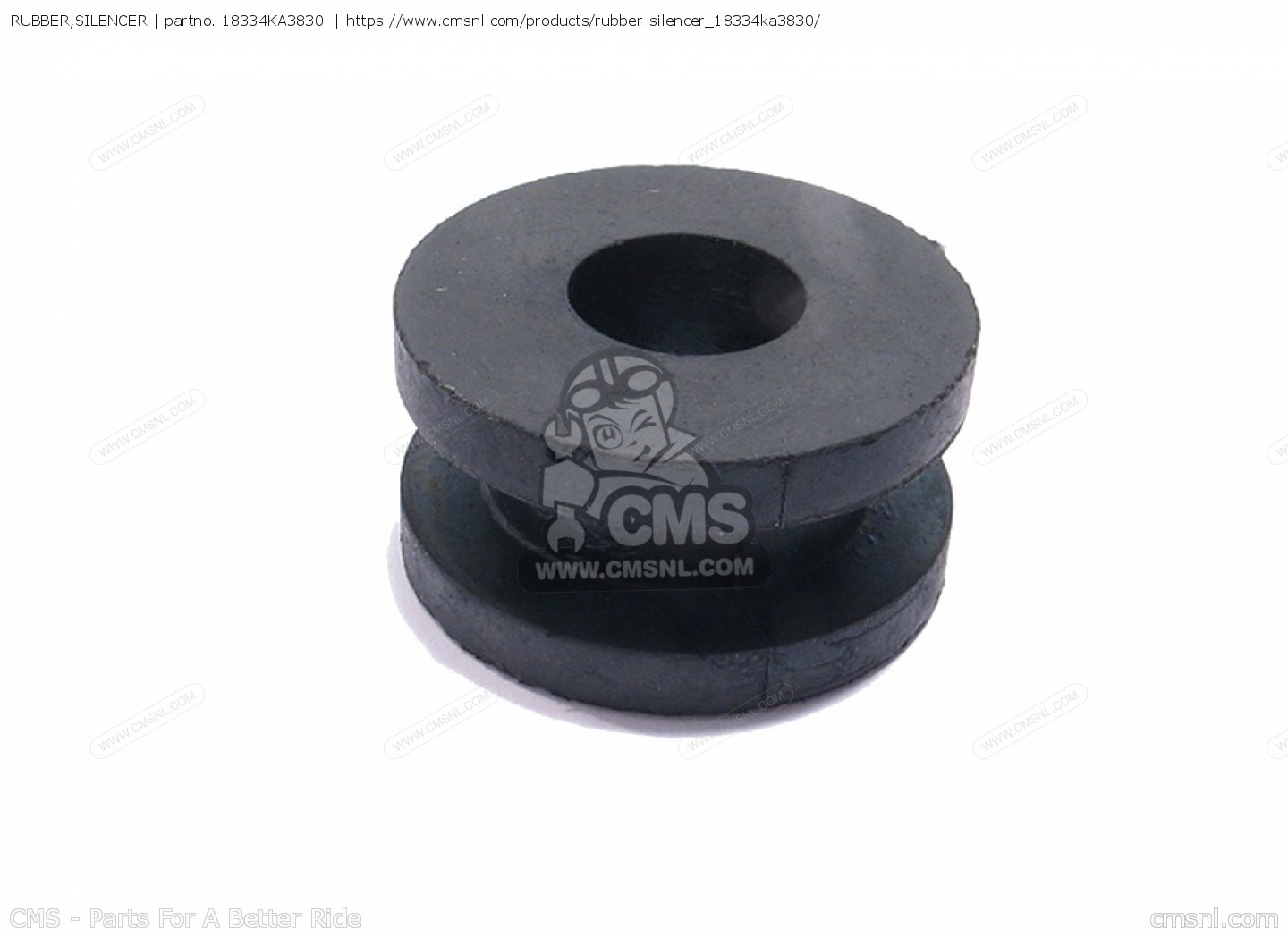 18334KA3830: Rubber,silencer Honda - buy the 18334-KA3-830 at CMSNL