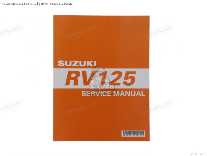 Suzuki RV125 SERVICE MANUAL 995003123601E