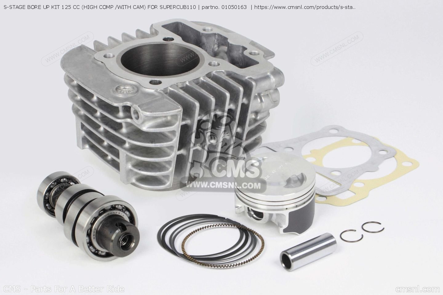 01050163 Sstage Bore Up Kit 125 Cc (high Comp /with Cam) For