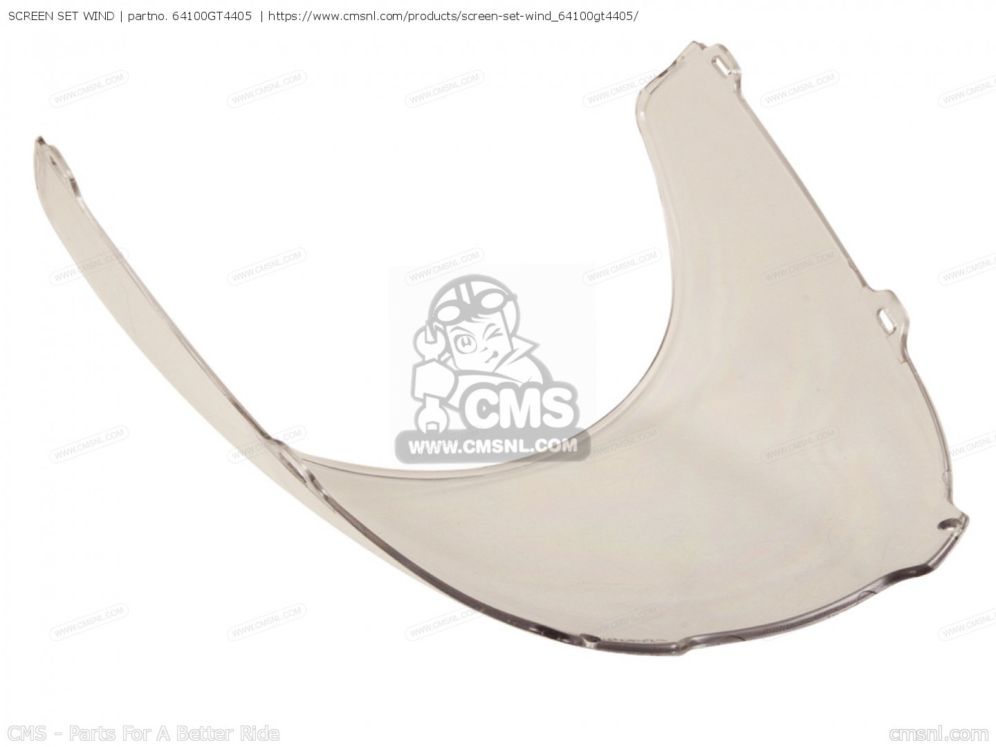 64100GT4405: SCREEN SET WIND Honda - buy the 64100-GT4-405 at CMSNL