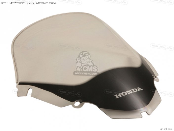 Honda SCREEN SET, FR. (WL) 64250MCB850ZA