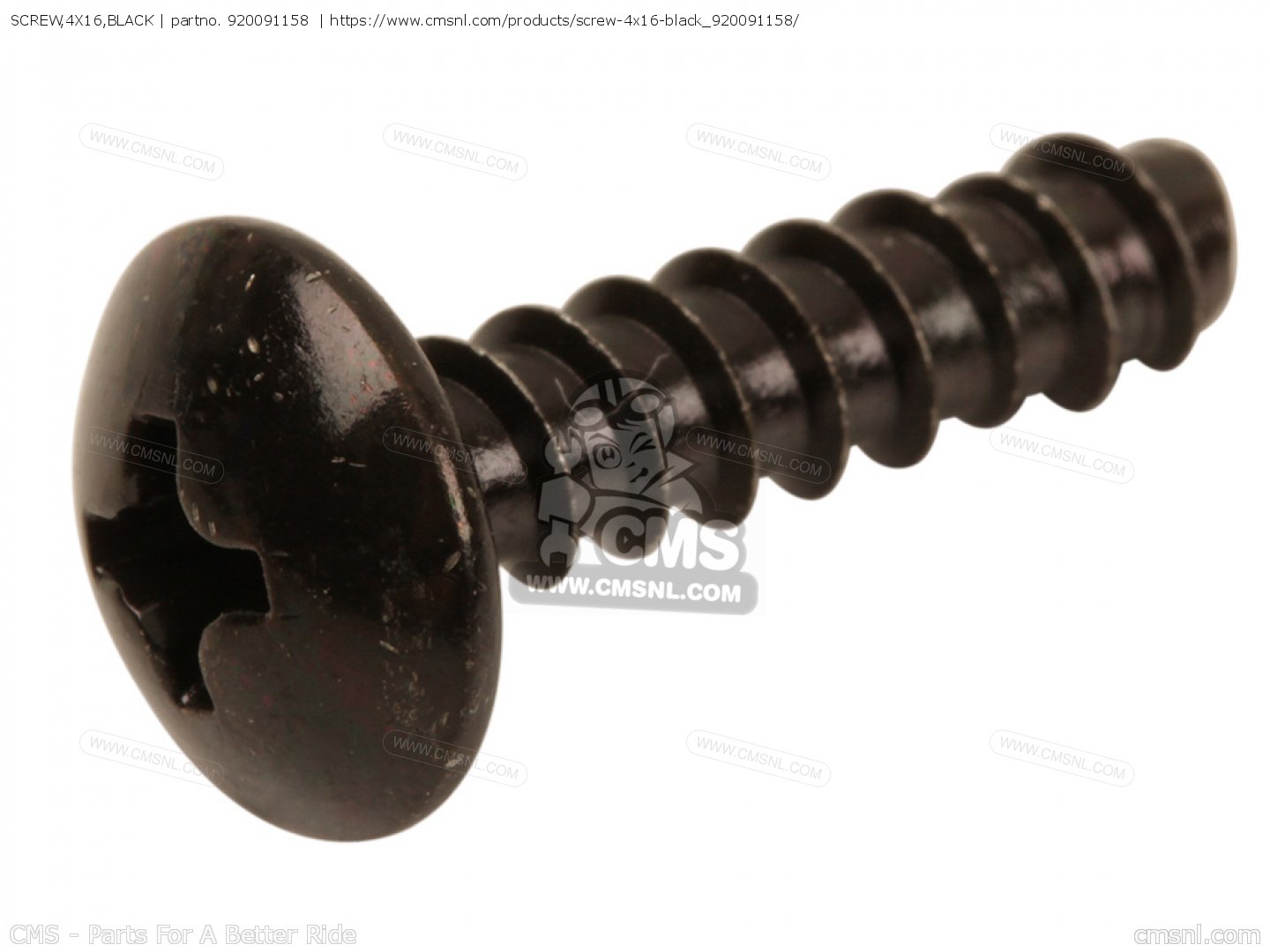 SCREW,4X16,BLACK for ZX600N1 NINJA ZX6RR 2005 USA CALIFORNIA 