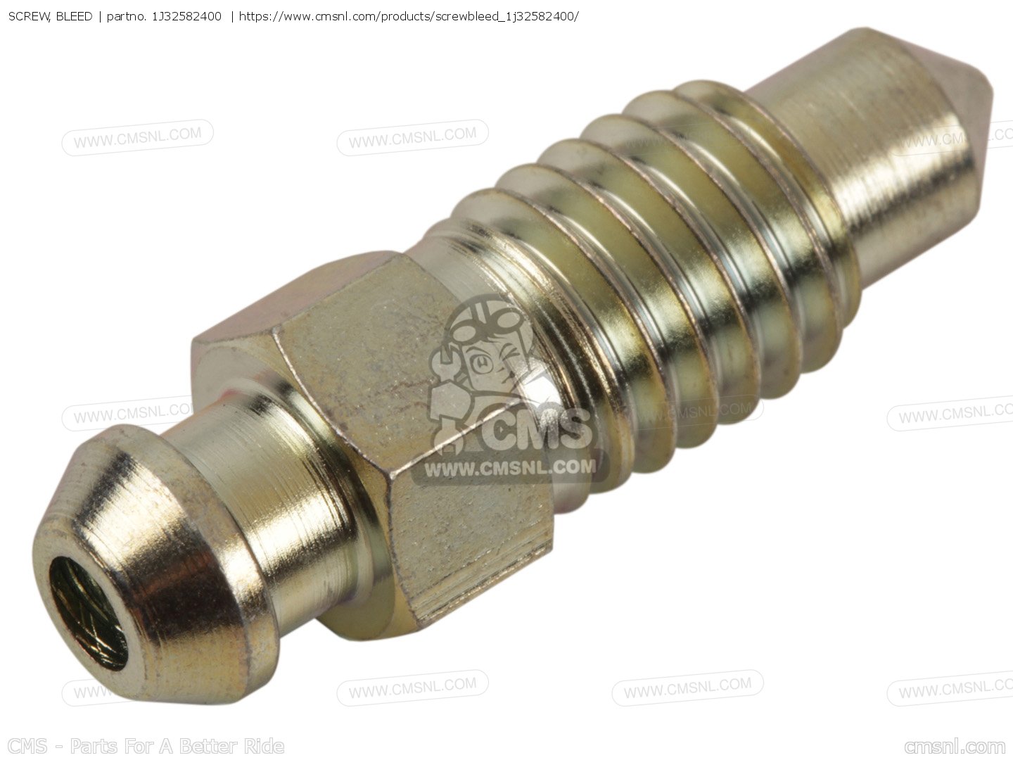 1J32582400: SCREW, BLEED Yamaha - buy the 1J3-25824-00-00 at CMSNL