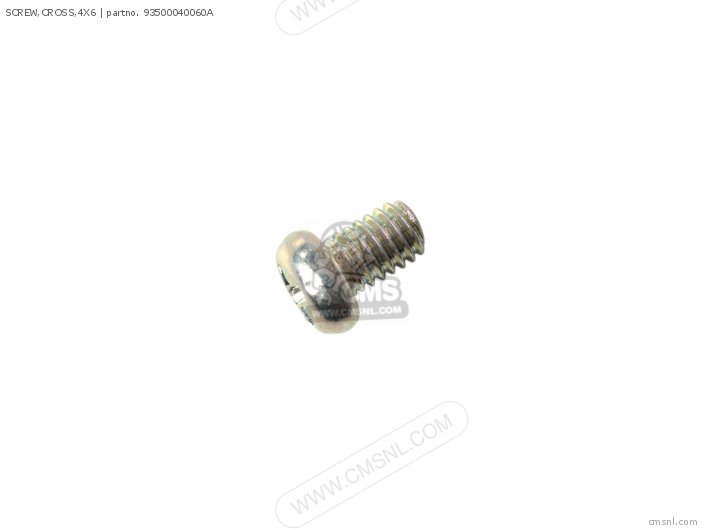 Honda SCREW,CROSS,4X6 93500040060A