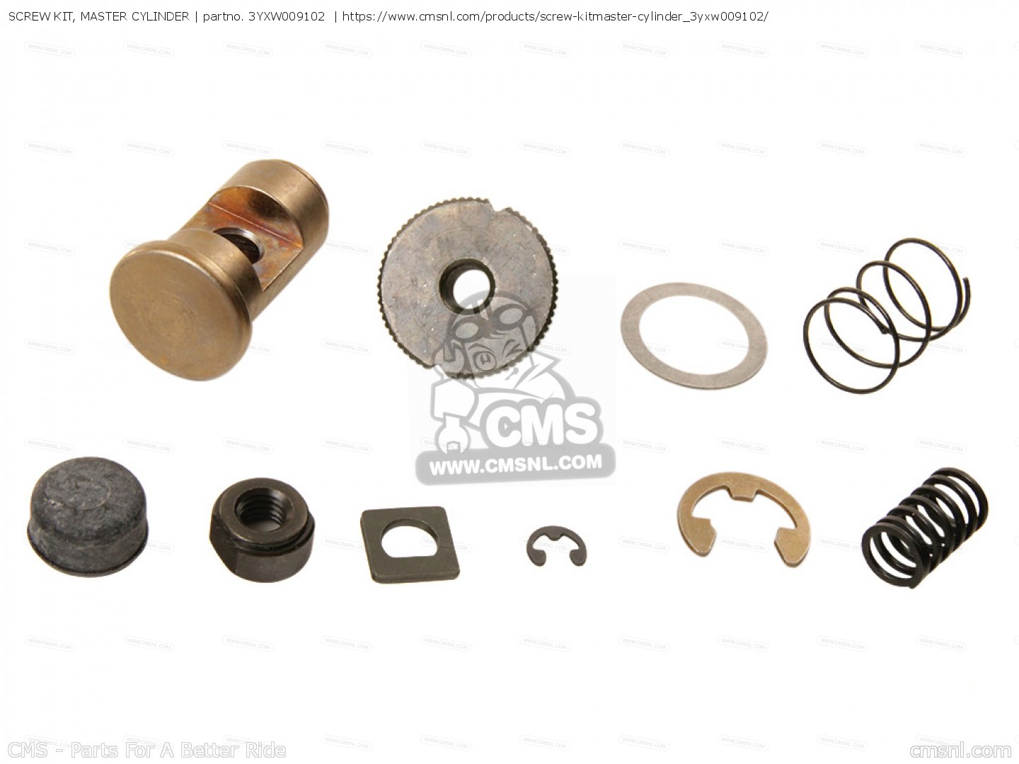 SCREW KIT, MASTER CYLINDER for TDM850 1996 4TX1 HOLLAND 264TX300E1