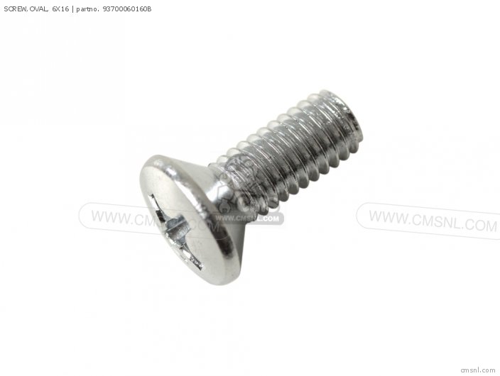 Honda SCREW,OVAL, 6X16 93700060160B