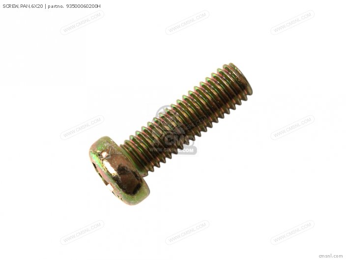 Honda SCREW,PAN,6X20 93500060200H Honda SCREW,PAN,6X20 93500060200H