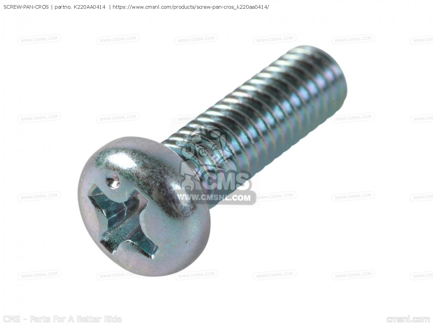 K220AA0414: Screw-pan-cros Suzuki - buy the K220A-A0414 at CMSNL