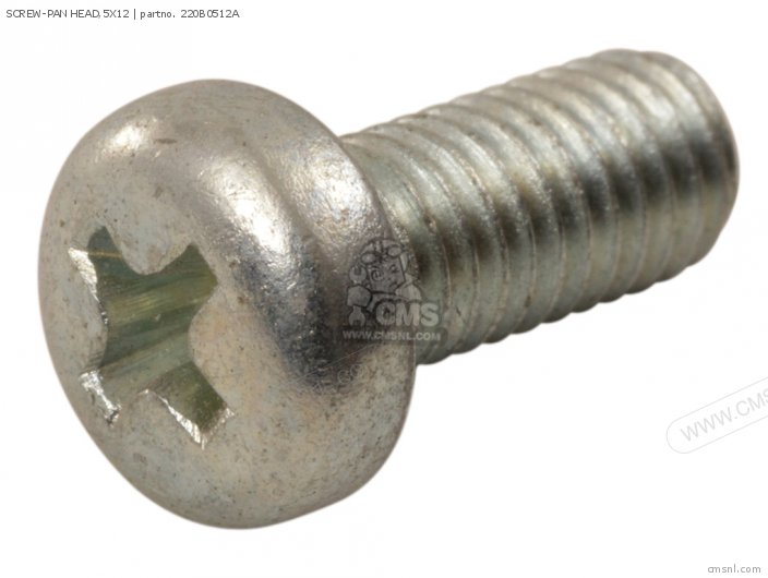 Kawasaki SCREW-PAN HEAD,5X12 220B0512A Kawasaki SCREW-PAN HEAD,5X12 220B0512A