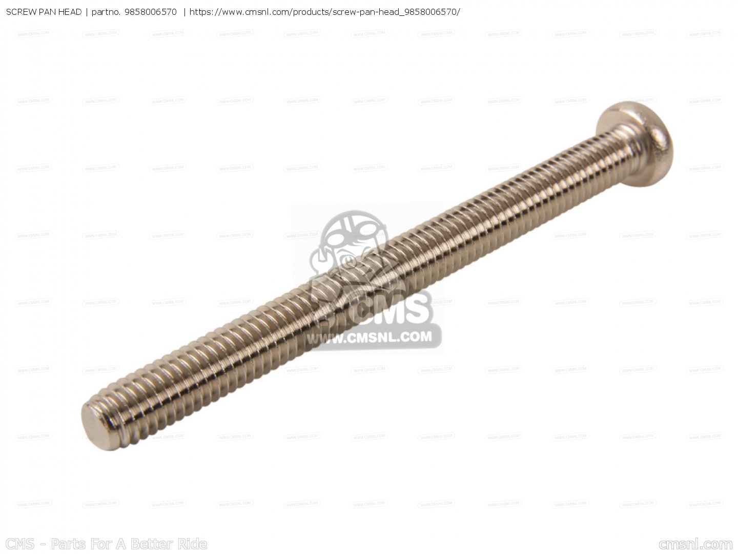 9858006570 Screw Pan Head Yamaha buy the 9858006570 at CMSNL