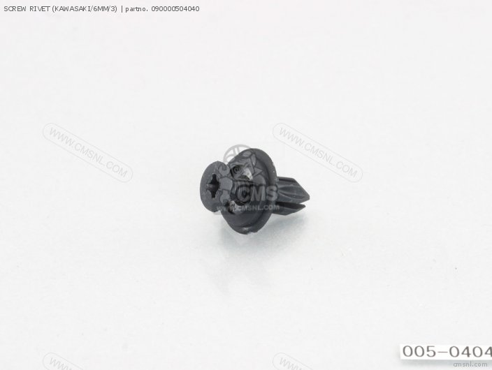 Kitaco SCREW RIVET (KAWASAKI/6MM/3) 090000504040 Kitaco SCREW RIVET (KAWASAKI/6MM/3) 090000504040