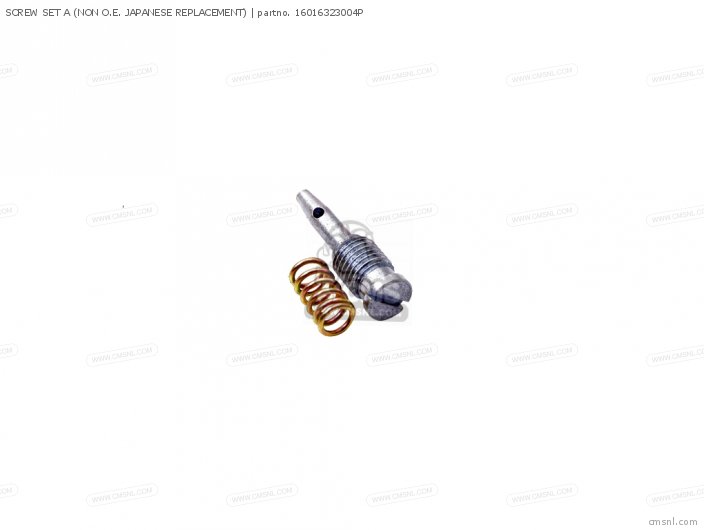 Honda SCREW SET A (NON O.E. JAPANESE REPLACEMENT) 16016323004P