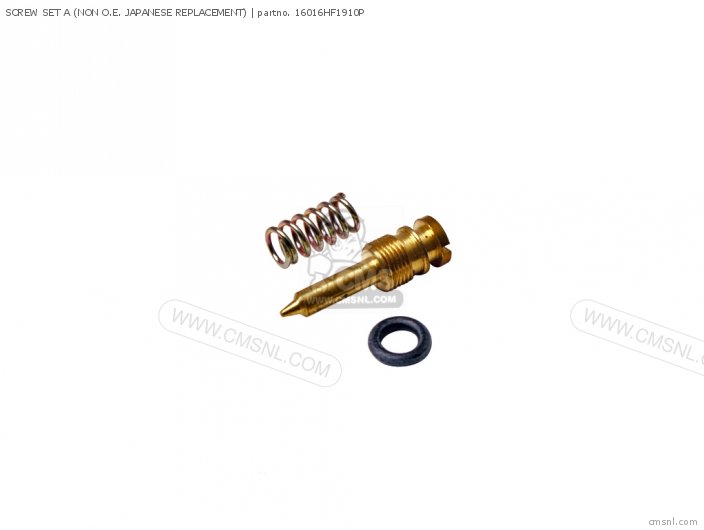 Honda SCREW SET A (NON O.E. JAPANESE REPLACEMENT) 16016HF1910P