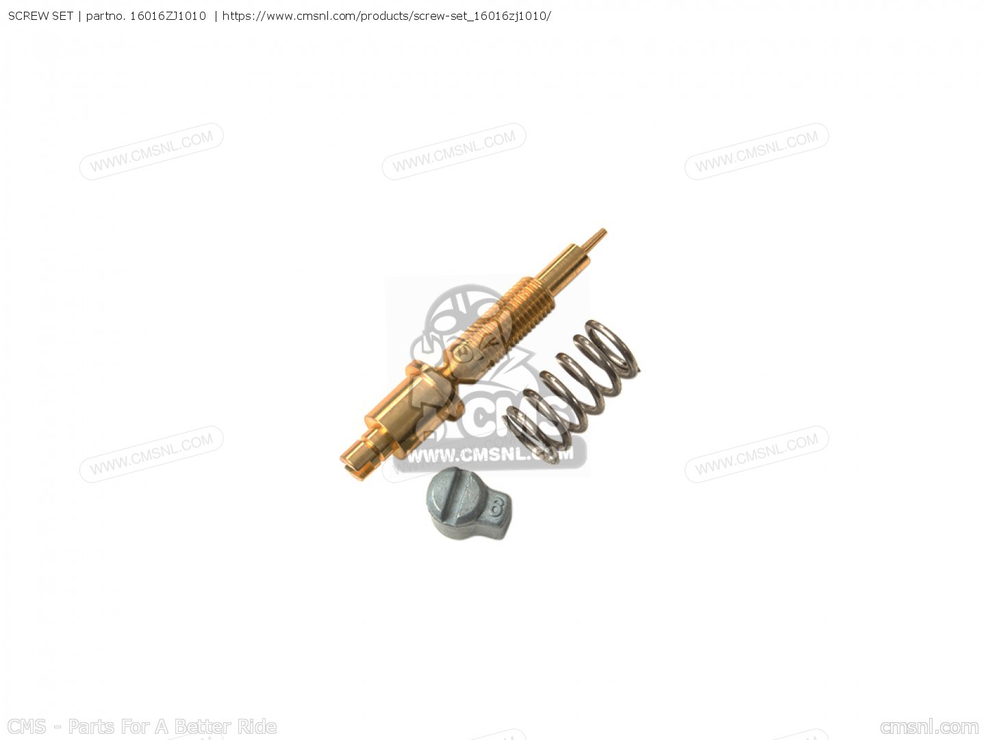 16016ZJ1010 Screw Set Honda buy the 16016ZJ1010 at CMSNL