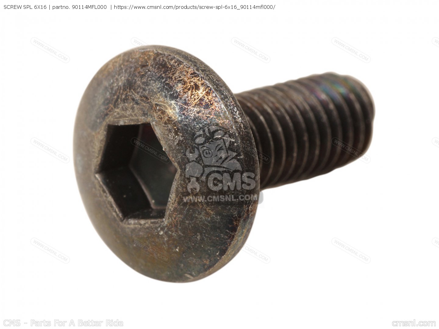 90114MFL000: Screw Spl 6x16 Honda - buy the 90114-MFL-000 at CMSNL