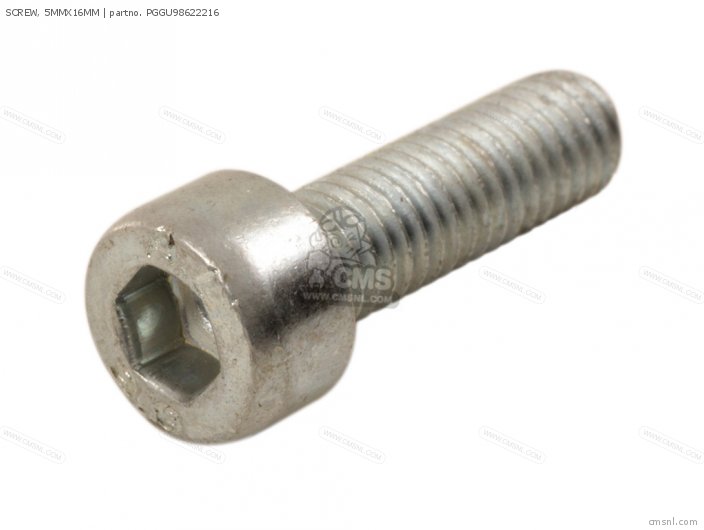 Piaggio Group SCREW, 5MMX16MM PGGU98622216 Piaggio Group SCREW, 5MMX16MM PGGU98622216