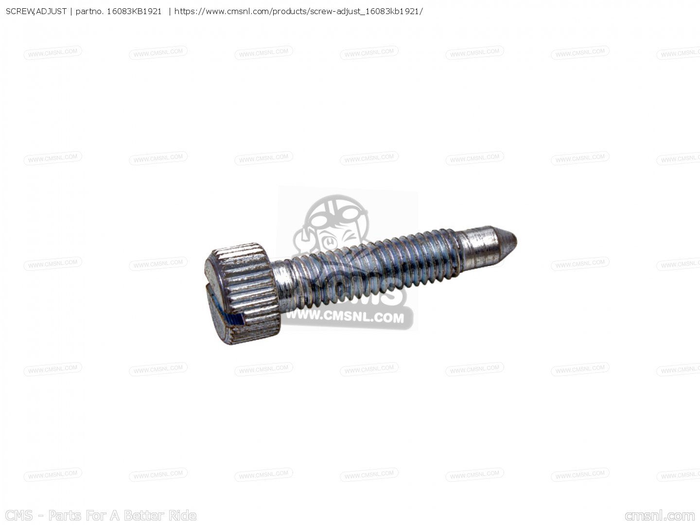 16083KB1921 Screw,adjust Honda buy the 16083KB1921 at CMSNL