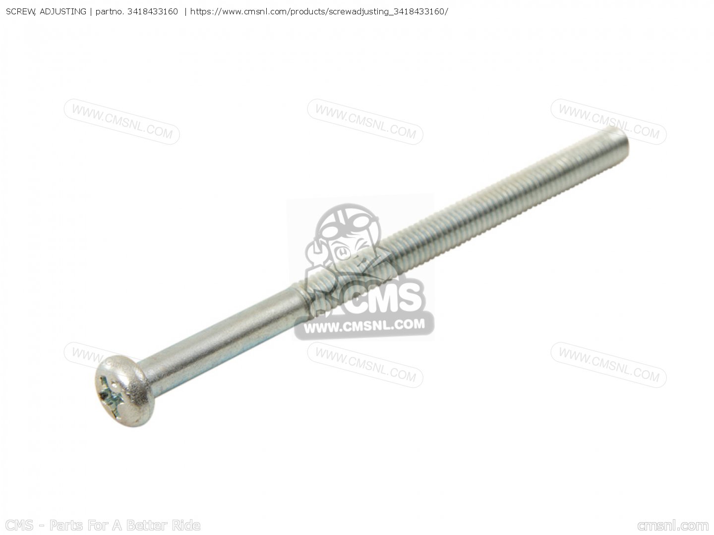 3418433160 Screw, Adjusting Yamaha buy the 3418433160 at CMSNL