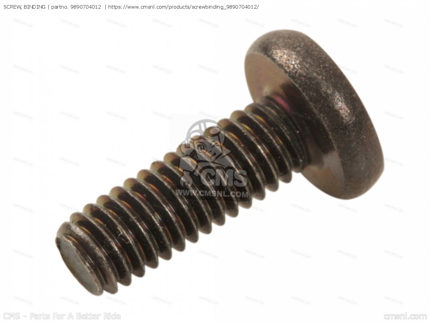 9890704012 Screw, Binding Yamaha buy the 989070401200 at CMSNL