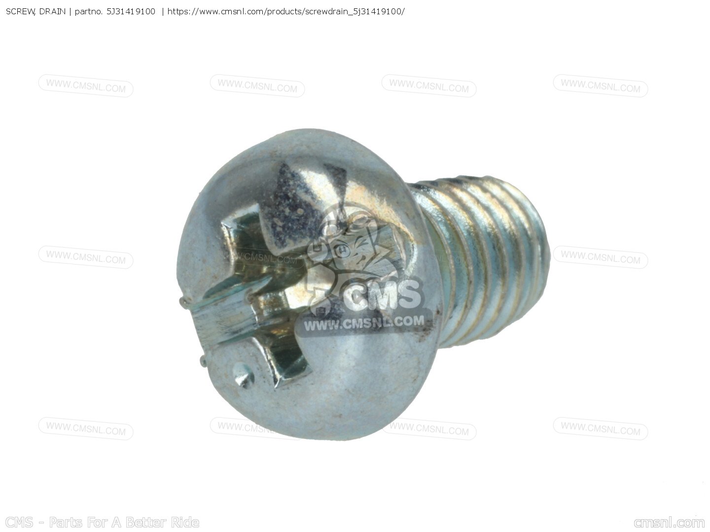 5J31419100 Screw, Drain Yamaha buy the 5J31419100 at CMSNL