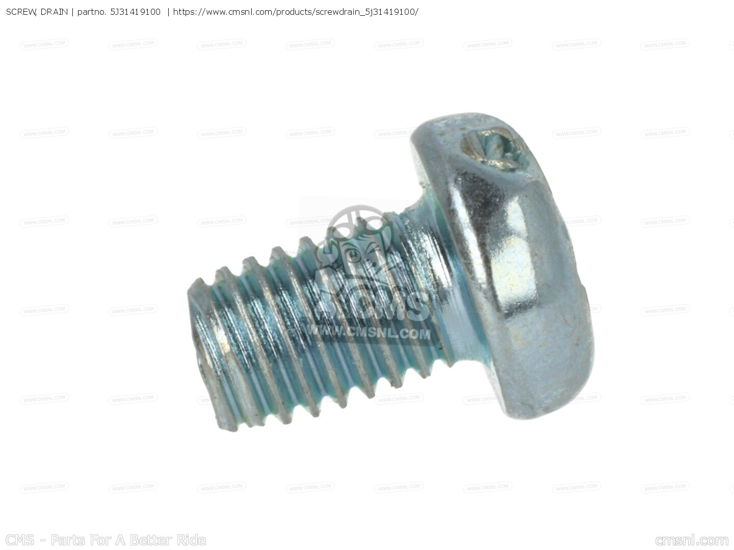 5J31419100 Screw, Drain Yamaha buy the 5J31419100 at CMSNL