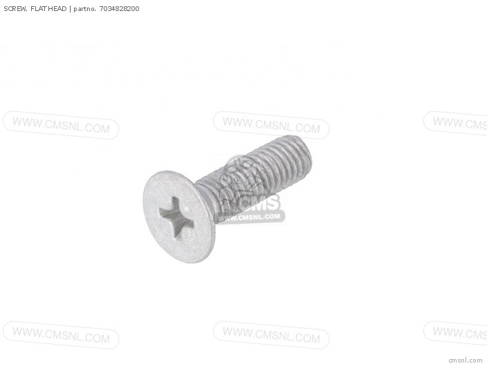 Yamaha SCREW, FLAT HEAD 7034828200