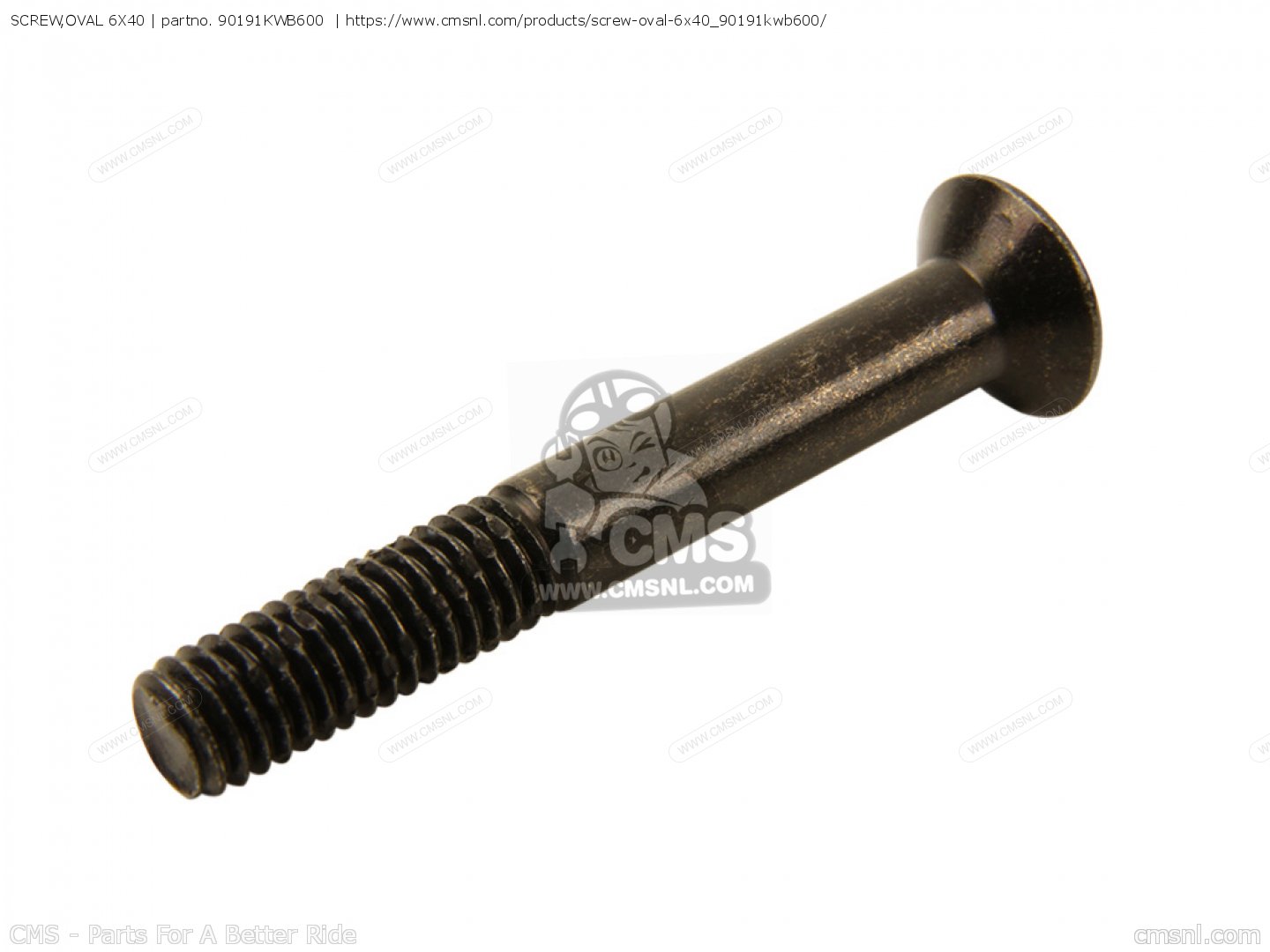 SCREW,OVAL 6X40 for Honda - order at CMSNL